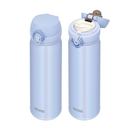 Bình giữ nhiệt Thermos 0.5L nắp bật màu xanh kem