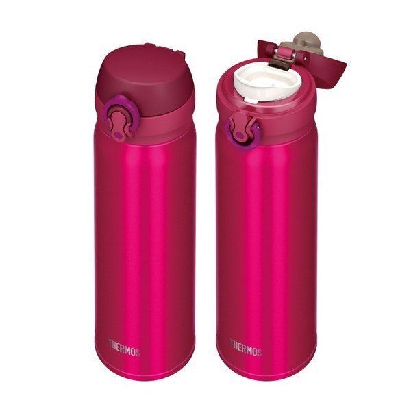 Bình giữ nhiệt Thermos 0.5L nắp bật màu hồng