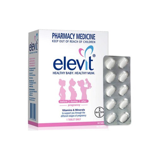 Vitamin Elevit tổng hợp dành cho bà bầu 100 viên