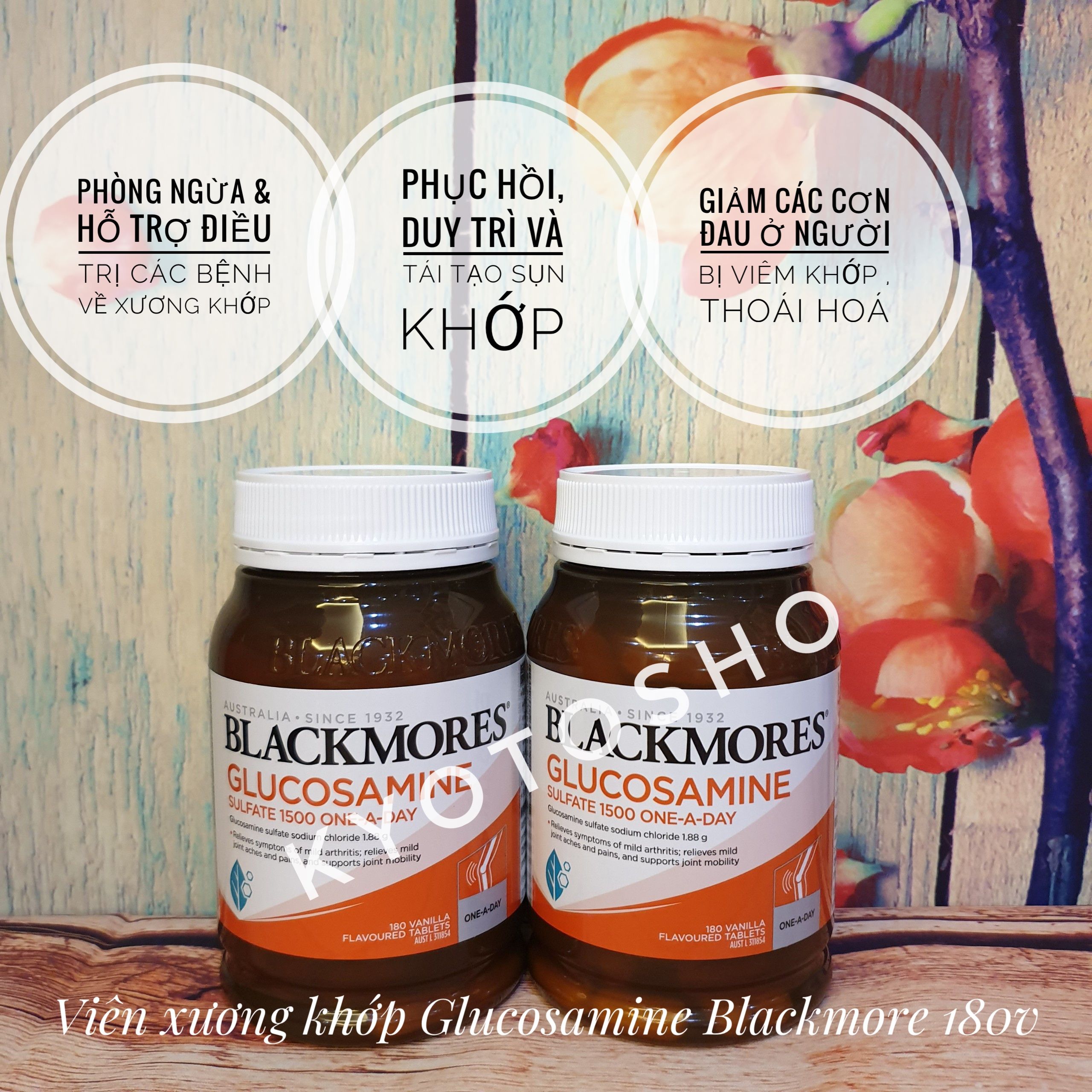 Viên Uống Blackmores Glucosamine 1500mg Úc 180v