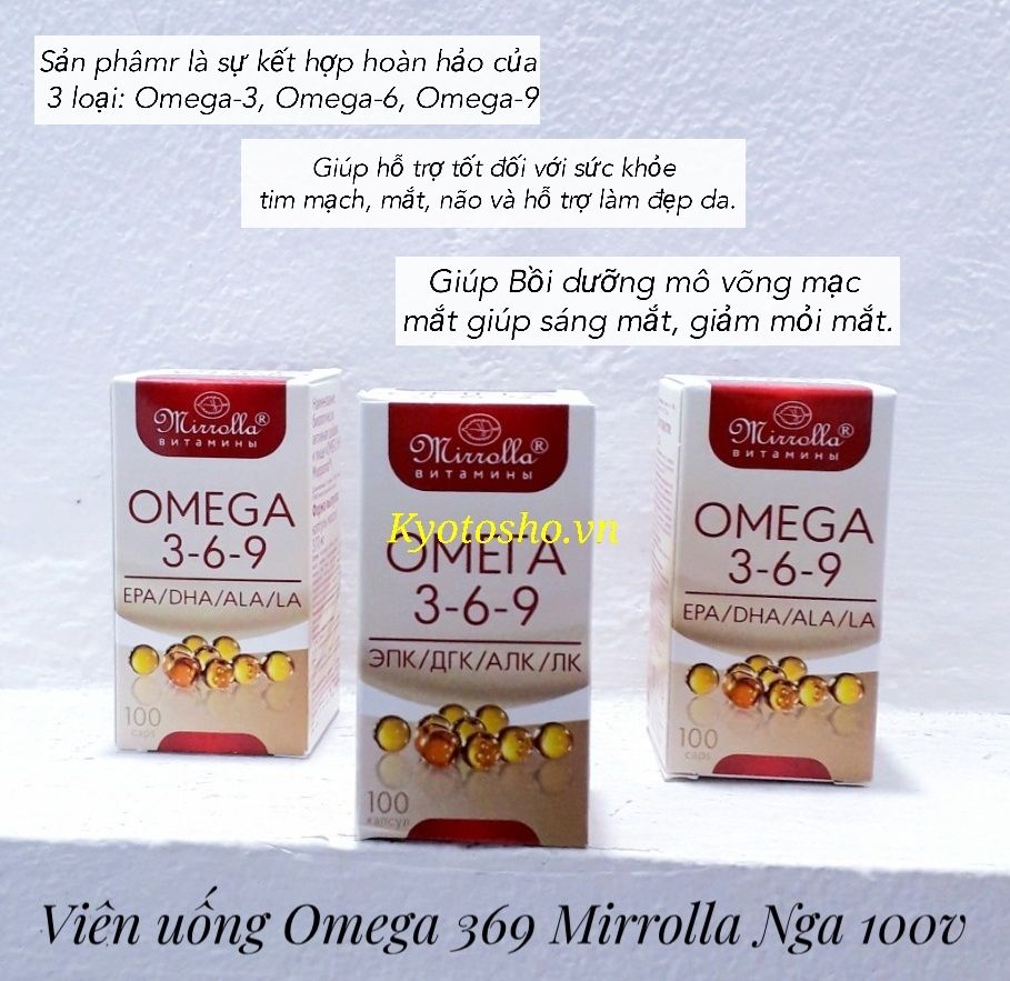 Viên uống Omega 369 Mirrolla Nga 100v(T96)