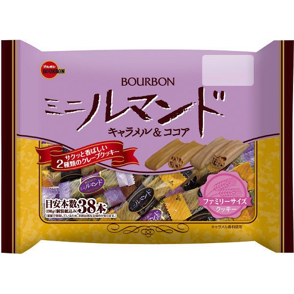 Bánh quy Bourbon vị chocolate caramel 185g