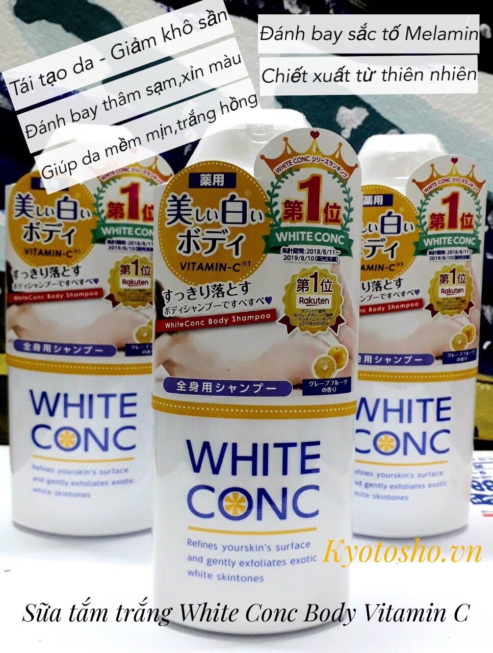 Sữa tắm trắng White Conc Body Vitamin C 360ml 6497