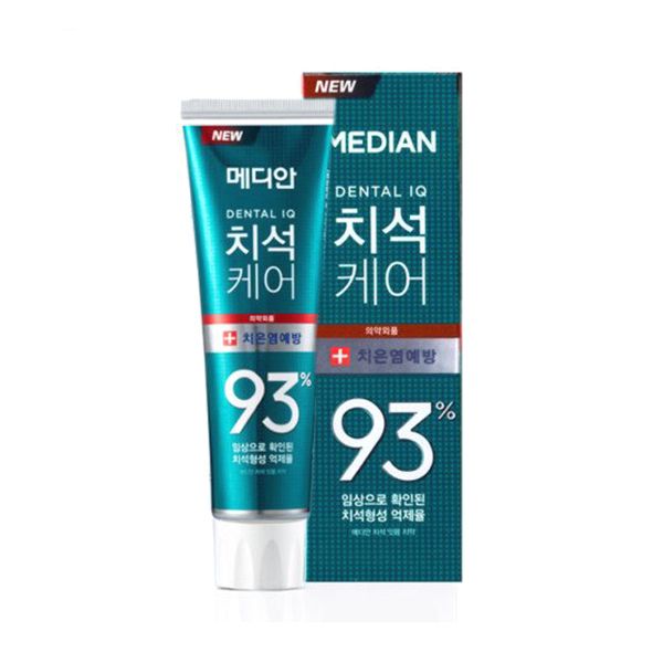 Kem đánh răng MEDIAN IQ 93% chống viêm nướu 120g Hàn Quốc xanh ngọc(T30)