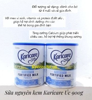 Sữa nguyên kem Karicare Family Úc 900g