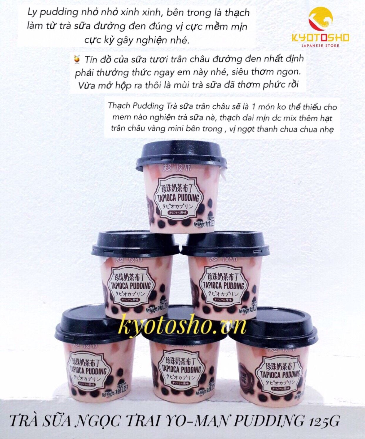 TRÀ SỮA NGỌC TRAI YO-MAN PUDDING 125G