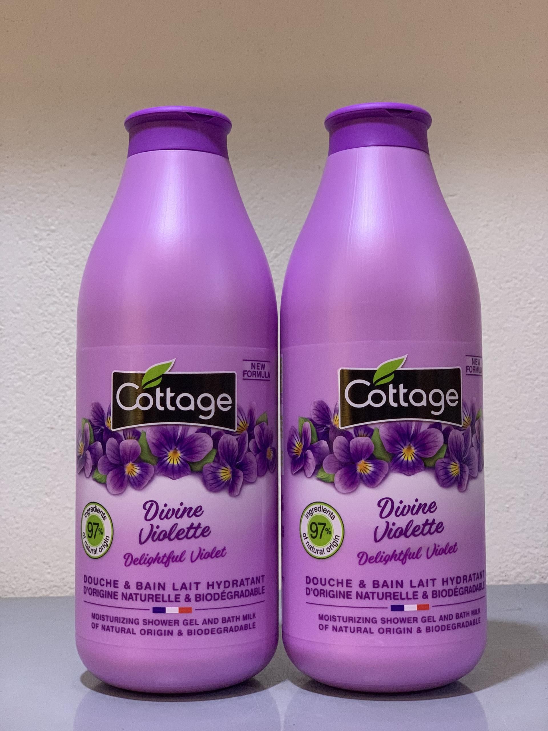 Sữa tắm tẩy tế bào chết Cottage violette 750ml tím