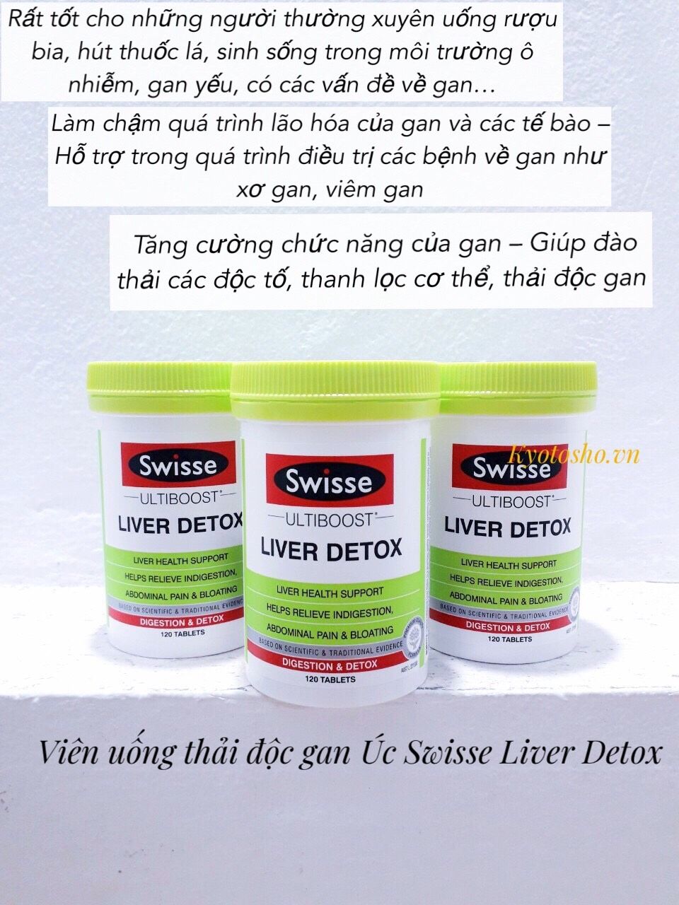 Viên uống thải độc gan Úc Swisse Liver Detox 120 viên