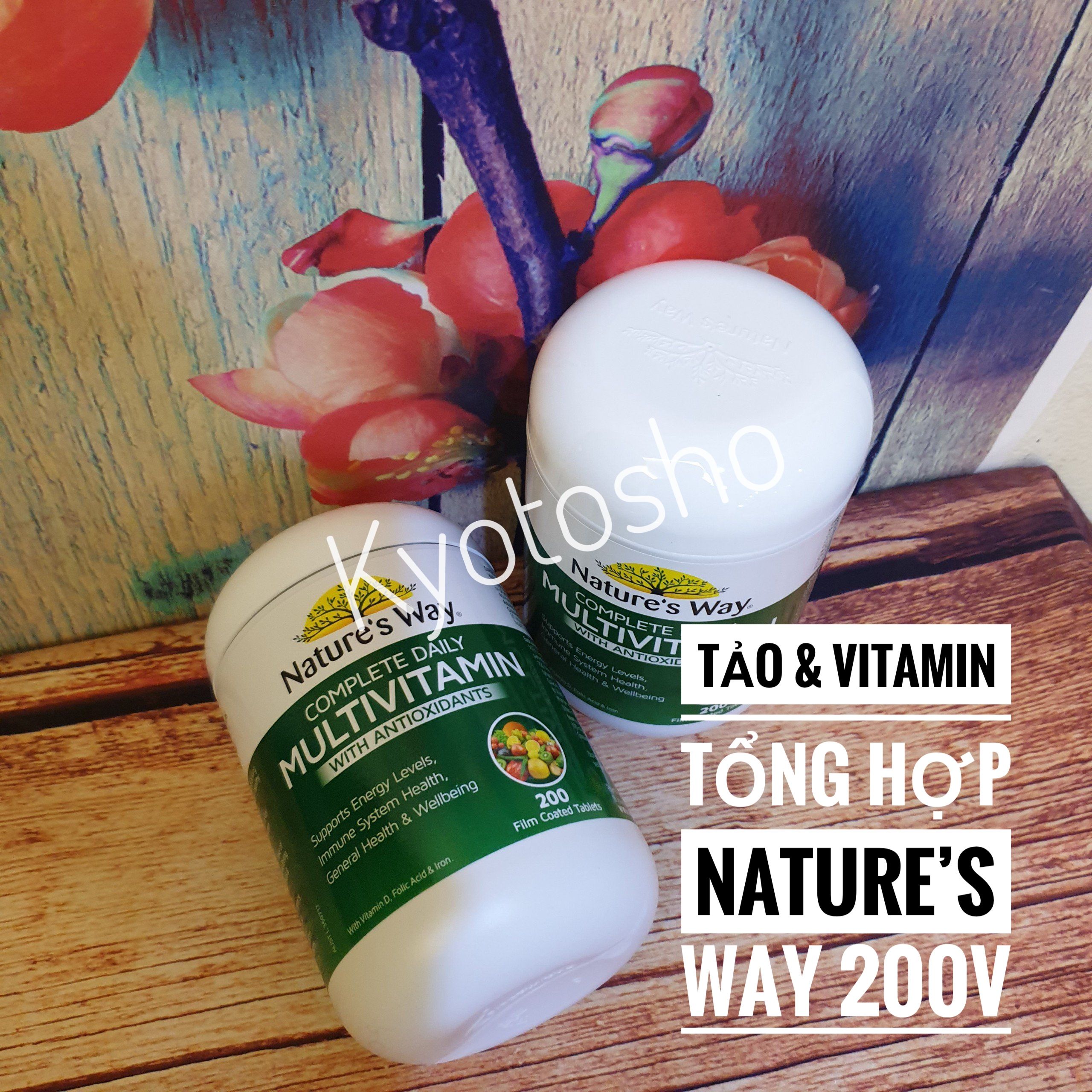 Vitamin tảo tổng hợp Natures Way 200v mẫu mới