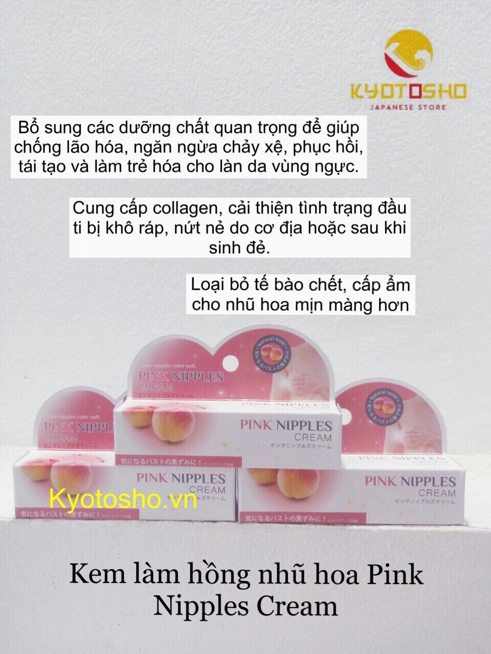 Kem làm hồng nhũ hoa Pink Nipples Cream 20g