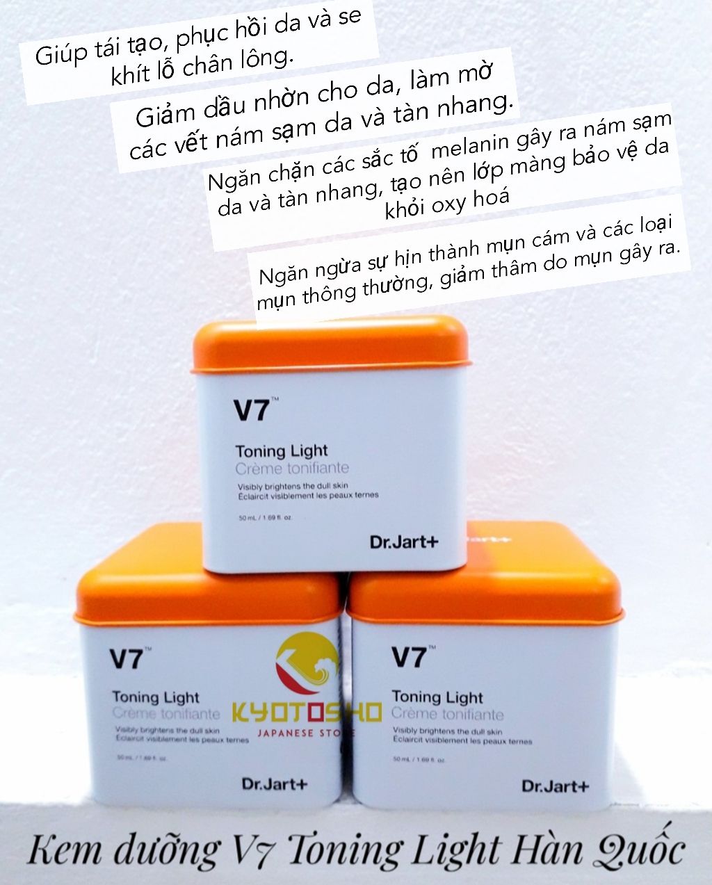 Kem dưỡng V7 Toning Light mẫu mới Hàn Quốc