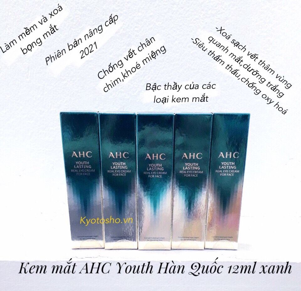 Kem mắt AHC Youth Hàn Quốc 12ml xanh