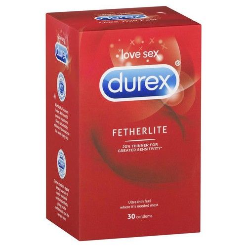 Bao cao su siêu mỏng Durex Fetherlite hộp 30 chiếc
