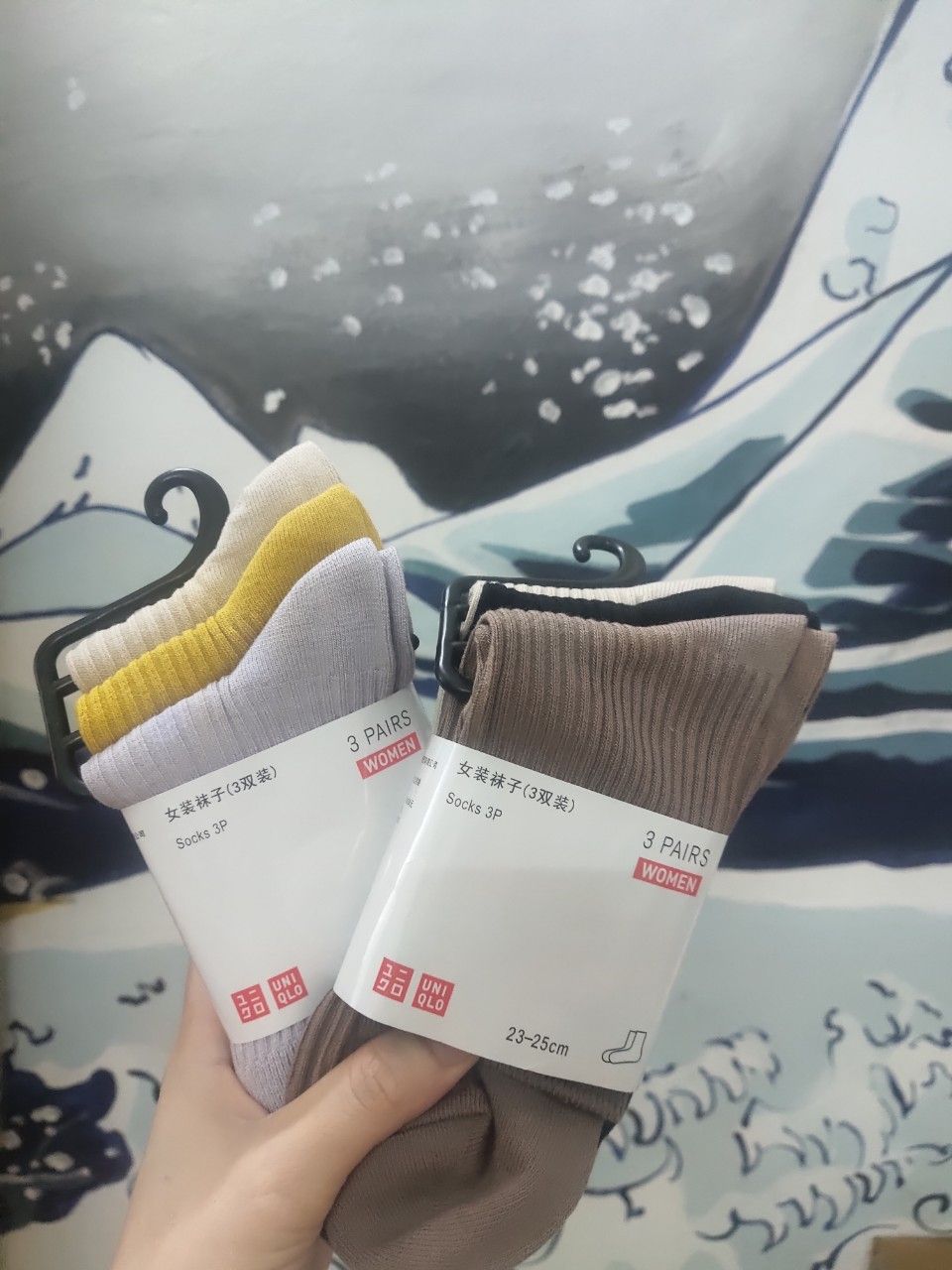 Set 3 tất uniqlo nữ 23-25cm