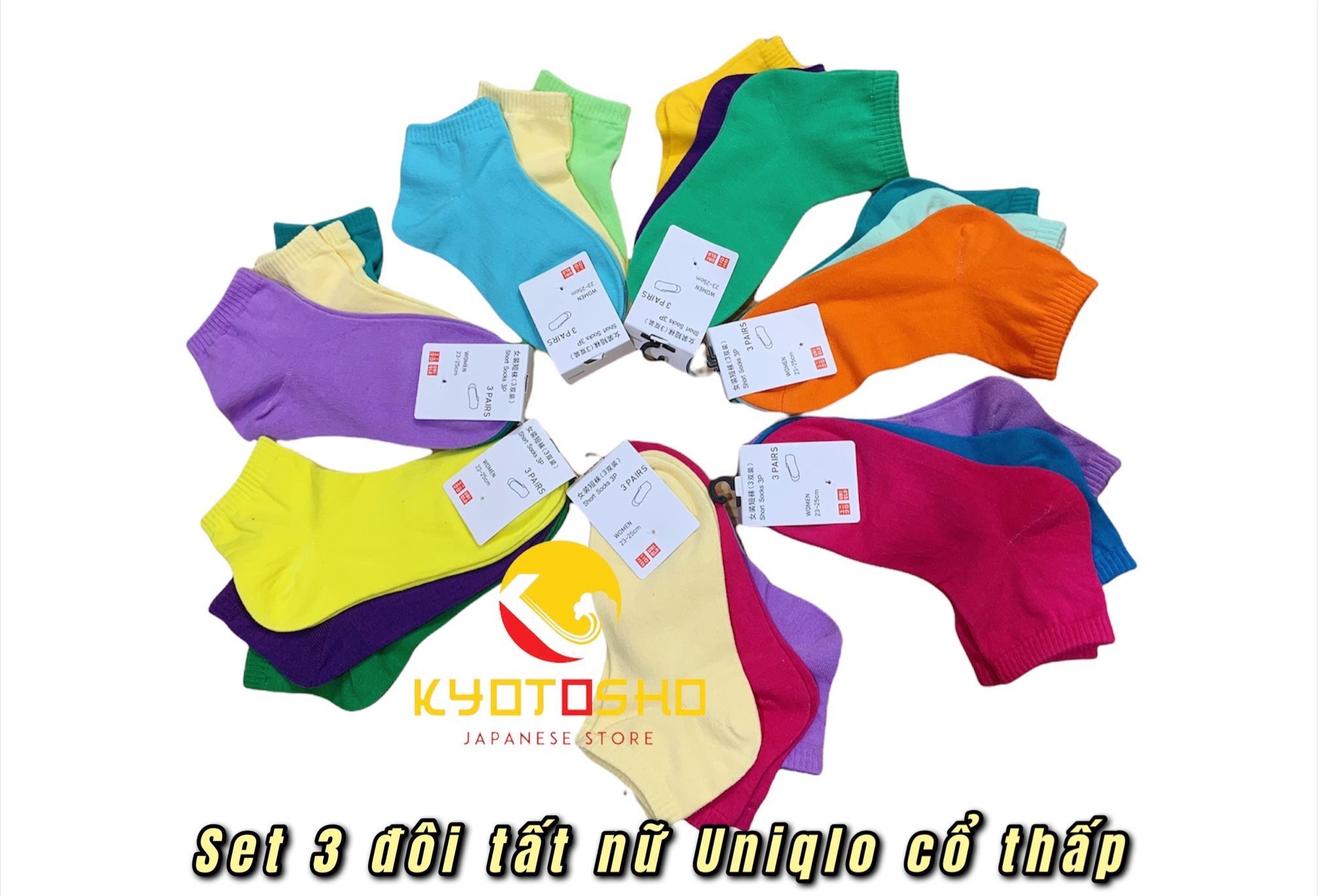 Set 3 tât nữ cổ ngắn 3p 23_25cm