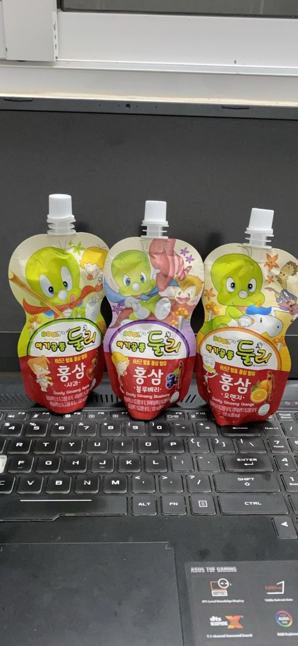 Hồng sâm túi trẻ em Hàn DOOLY 100ML - táo