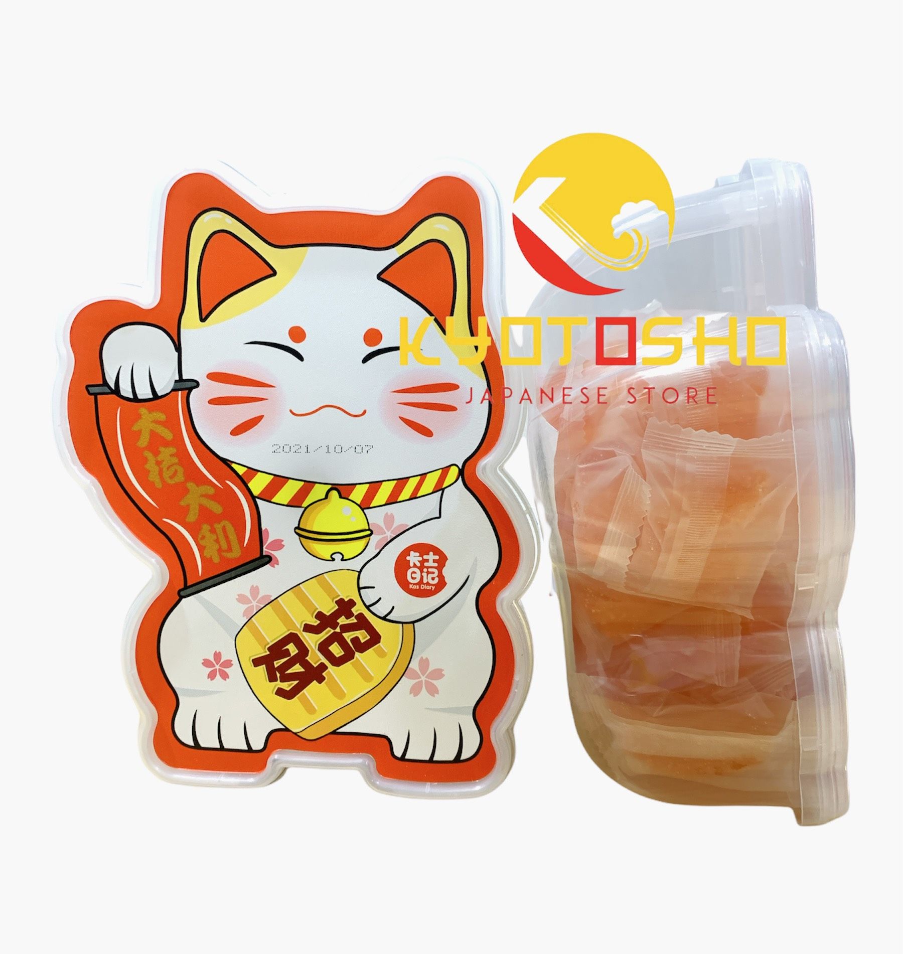 Kẹo mèo dẻo mền Kas Diary vị cam 450g