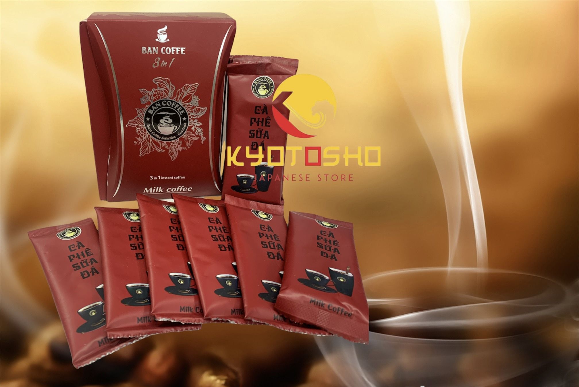 Cà phê hòa tan Ban Coffe 3in1 240gram