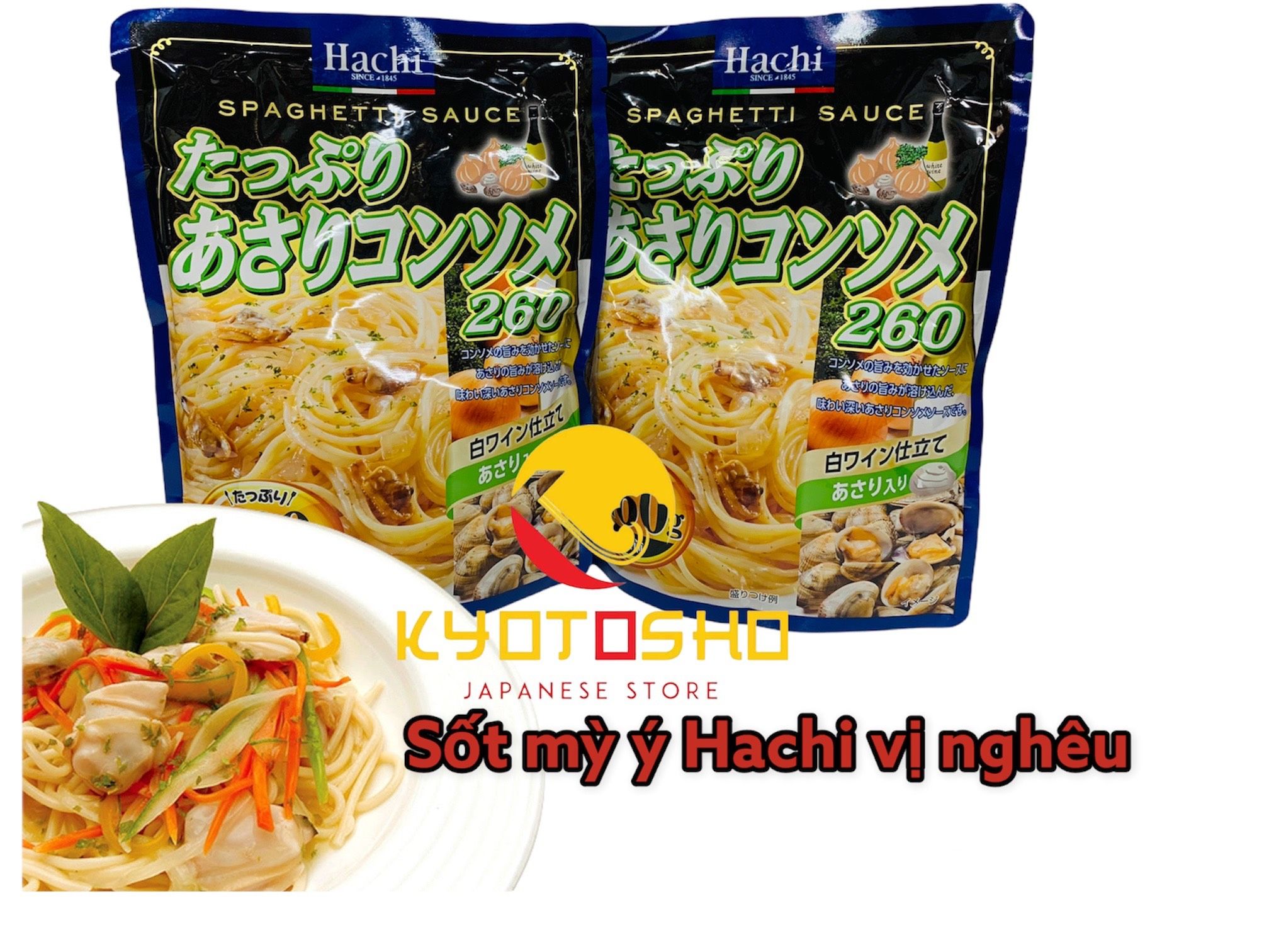 Mì Ý Hachi sốt cà và rau củ 200gram