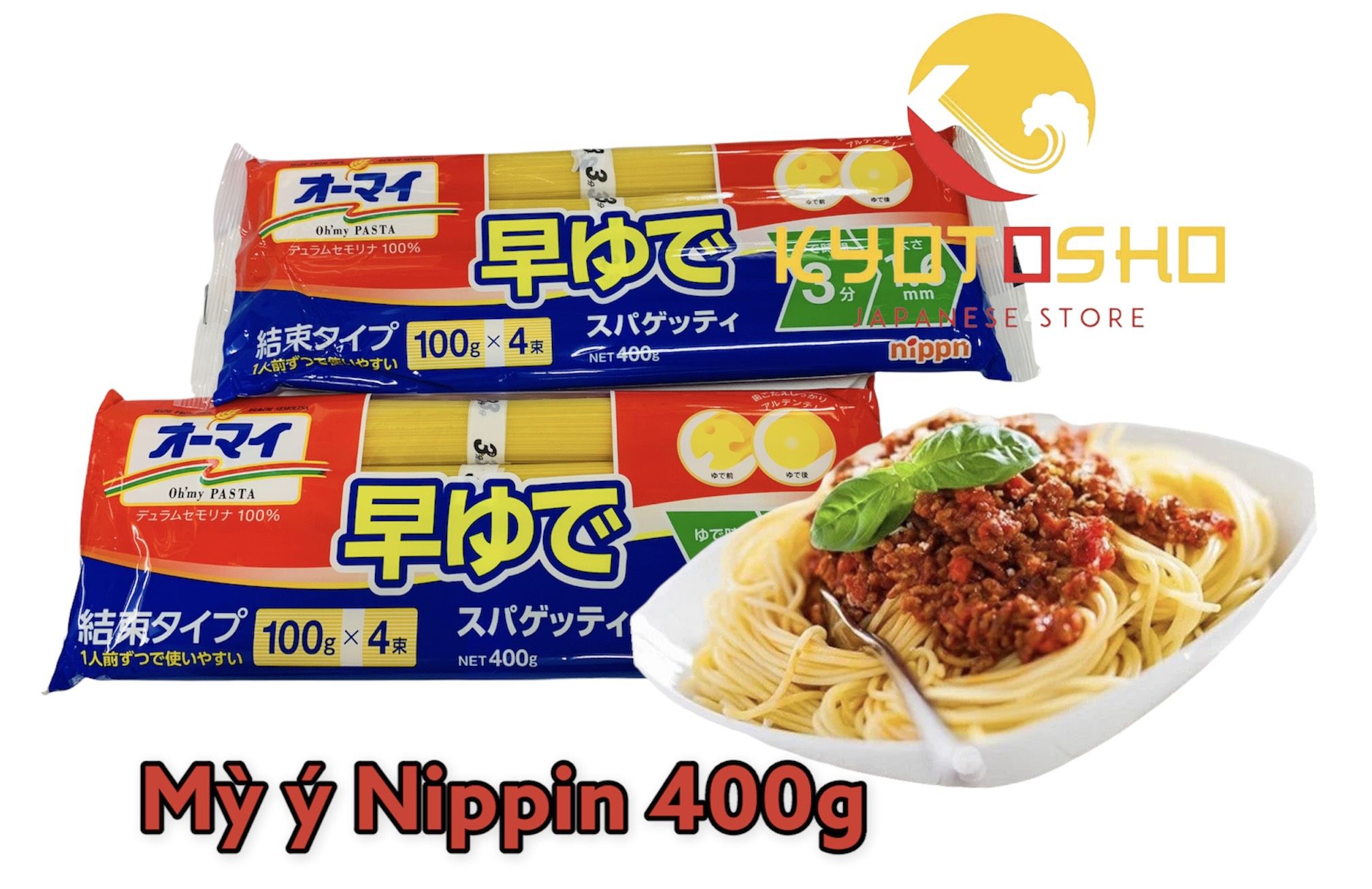 Mì Spaghetti Nippo 1.6Mm 400g