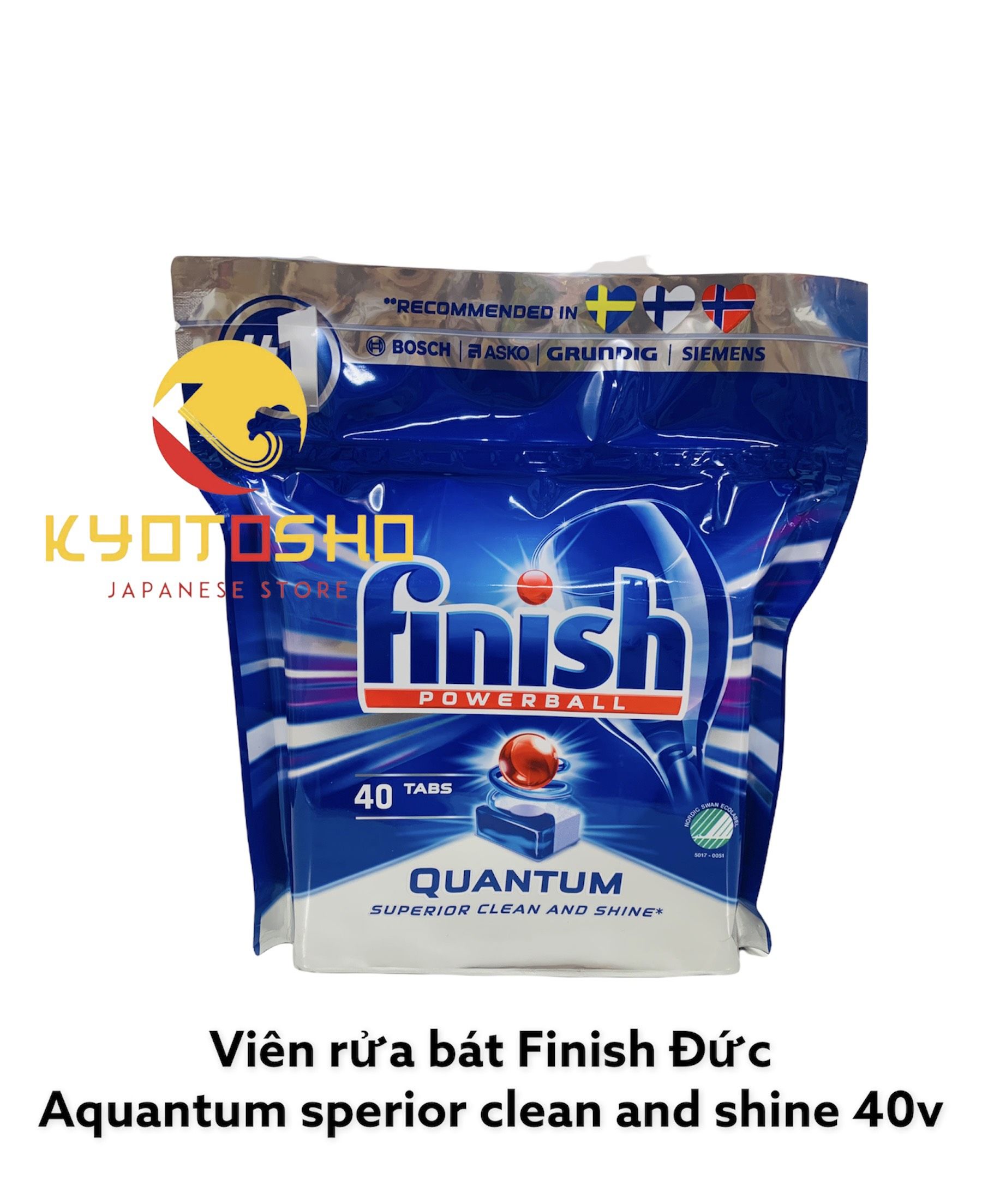 Viên rửa bát finish Quantum 40v