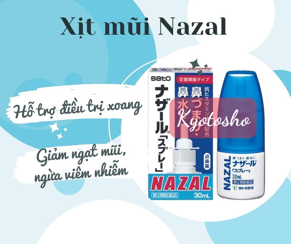 Xịt trị viêm xoang mũi Nazal 30ml