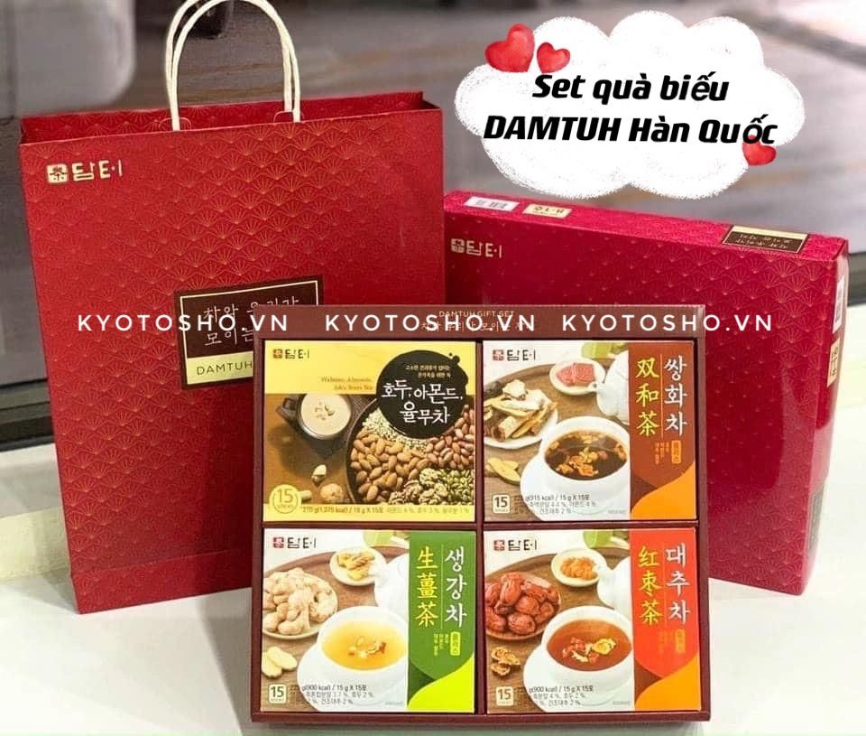 Bộ quà tặng truyền thống Hàn Quốc DAMTUH GIFT SET trà dinh dưỡng