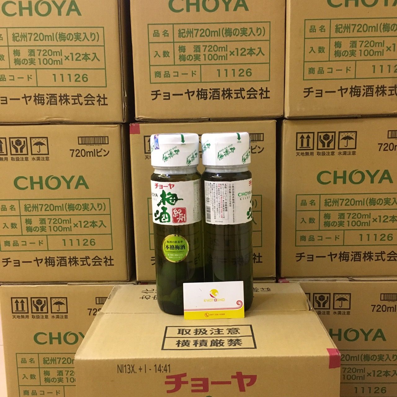 Rượu mơ Choya Kishu 720ml(12c/thùng)