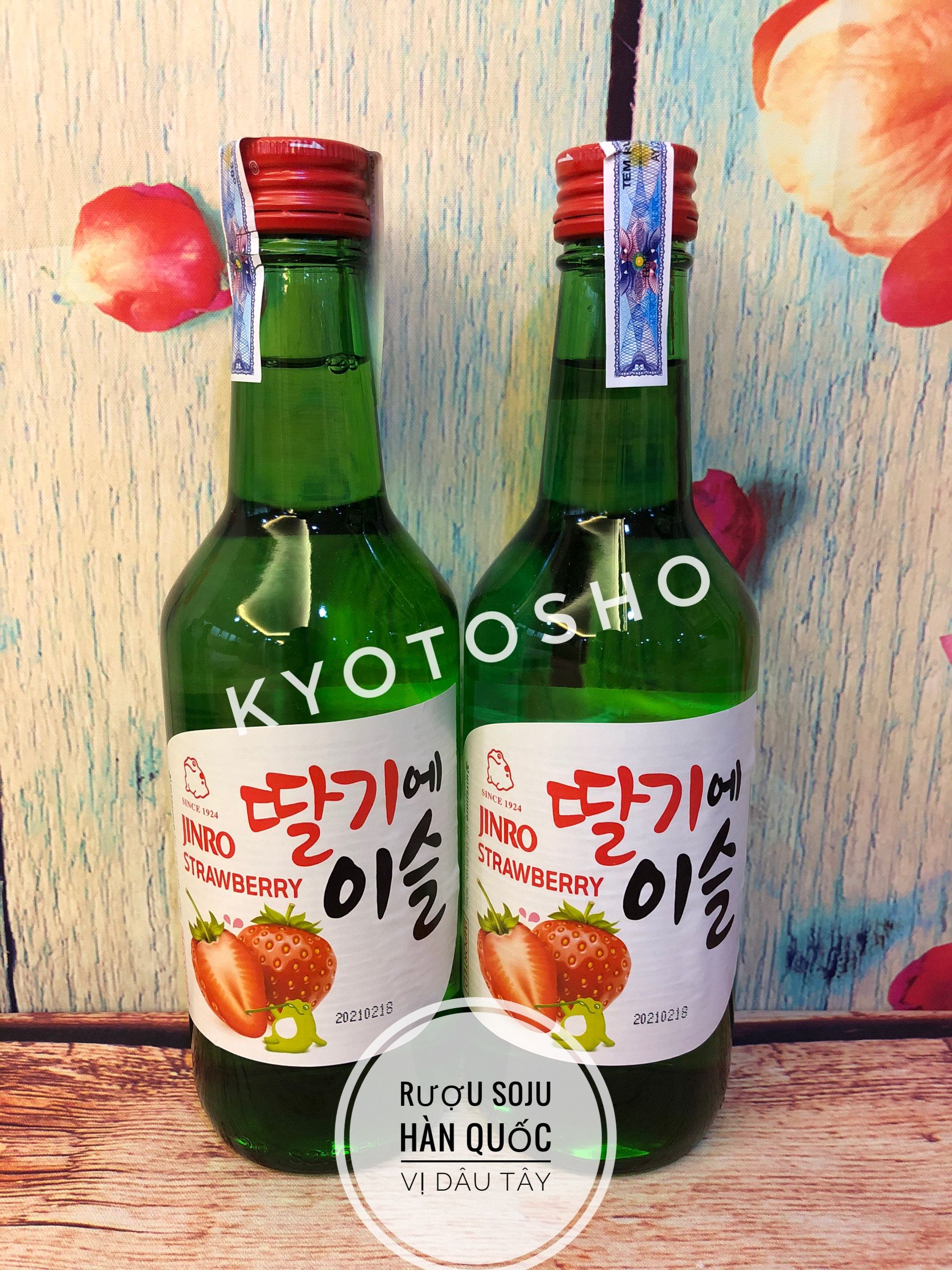 Rượu soju Jinro dâu 360ml