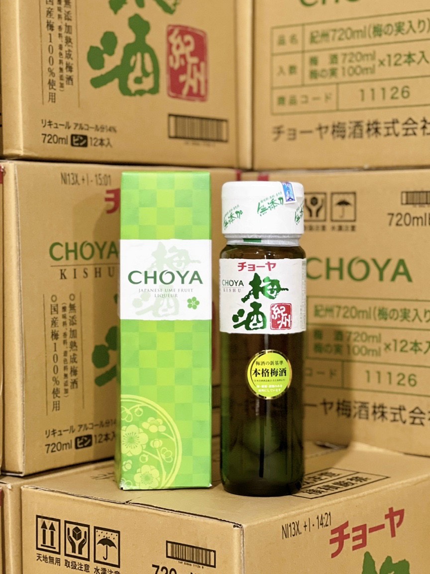 Vỏ Rượu mơ Choya kishu xanh 720ml