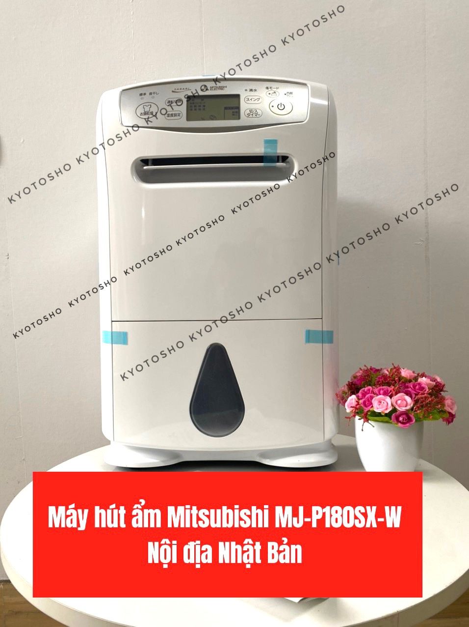 Máy hút ẩm Mitsubishi MJ-P180SX-W nội địa Nhật Bản