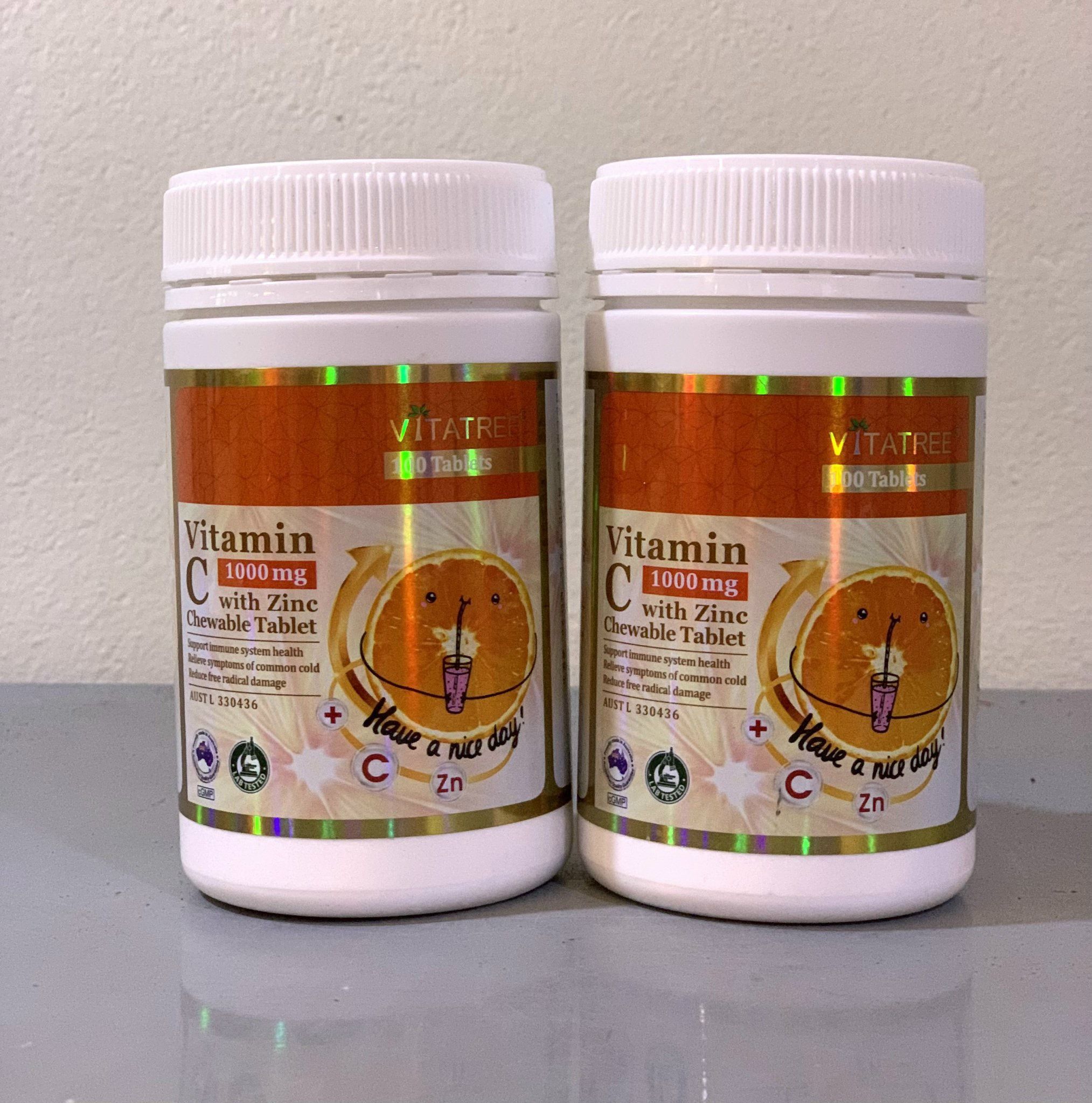 Viên nhai Vitamin C + ZinC 1000mg 100 viên - Vitatree