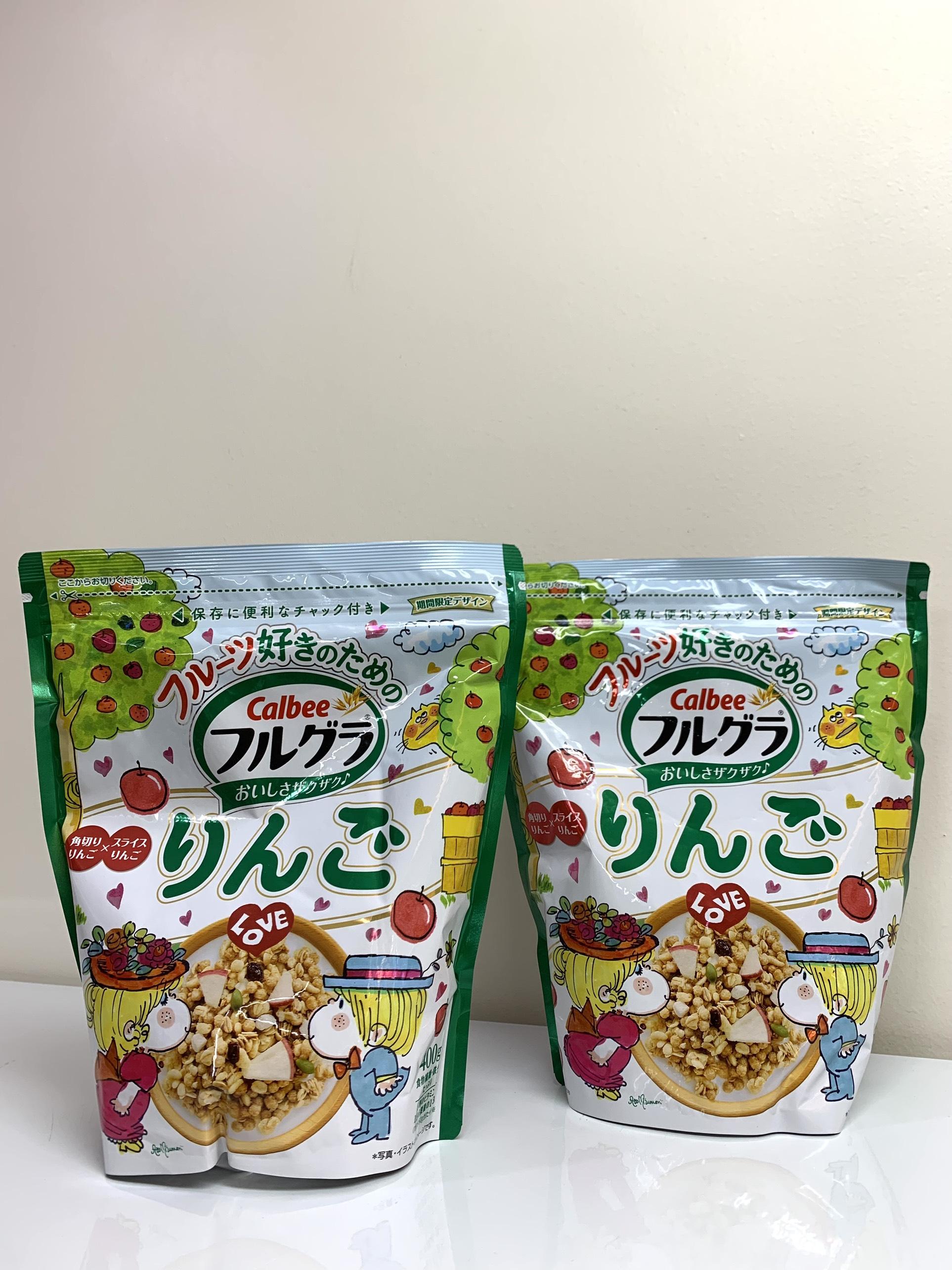 Ngũ cốc hoa quả Calbee vị táo 400g(6g/1thùng)