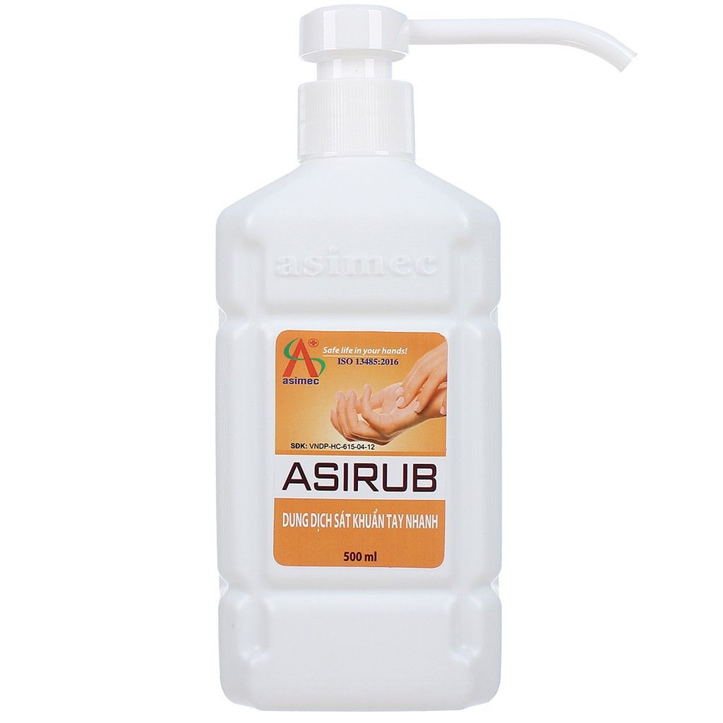 Nước Rửa Tay Khô Sát Khuẩn ASIRUB Chai 500ml