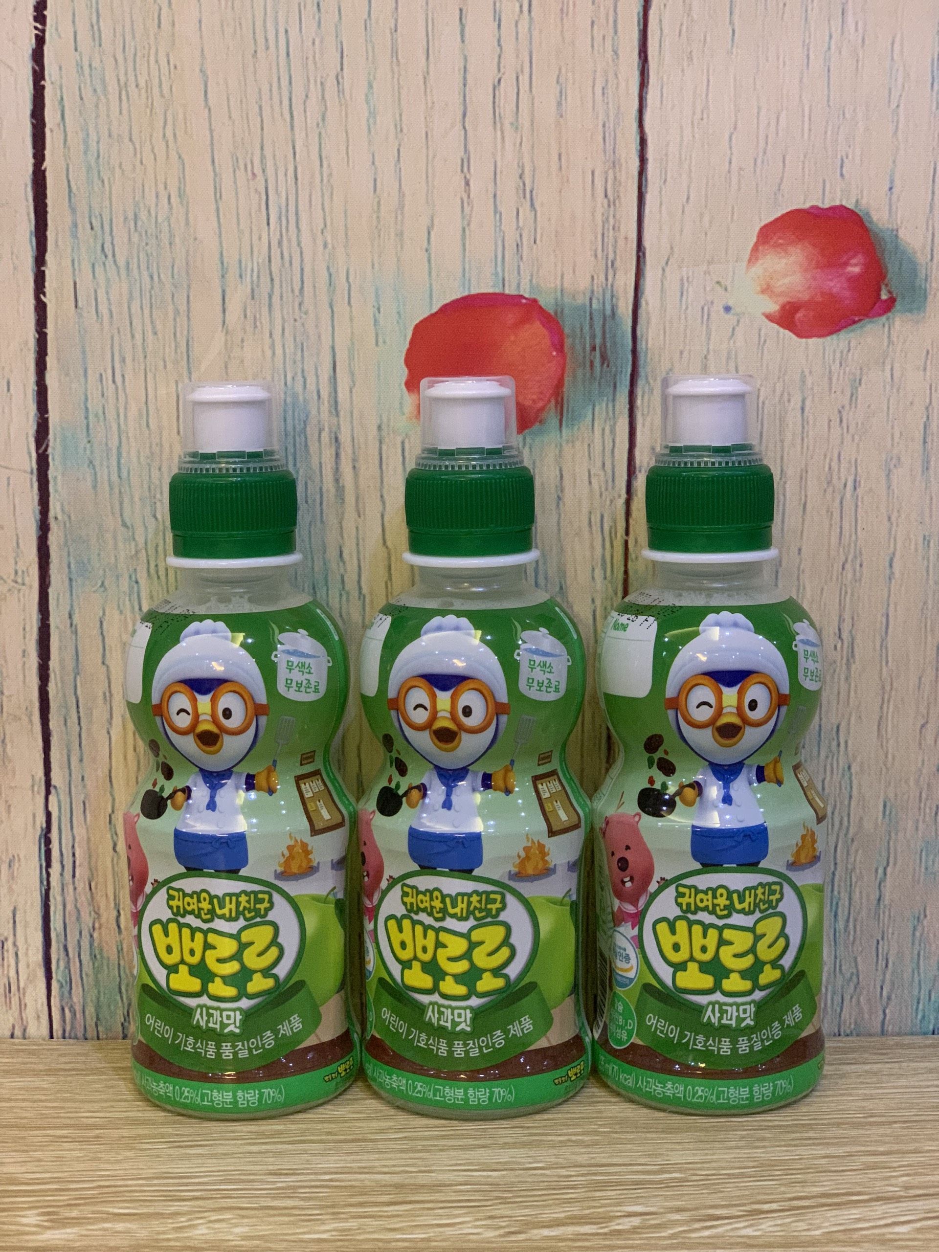 Nước trái cây Pororo vị táo xanh cho bé 235ml