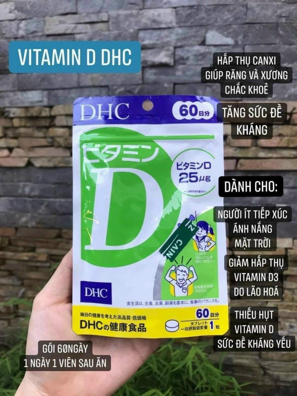 Viên uống Vitamin D - DHC 60 ngày Nhật Bản