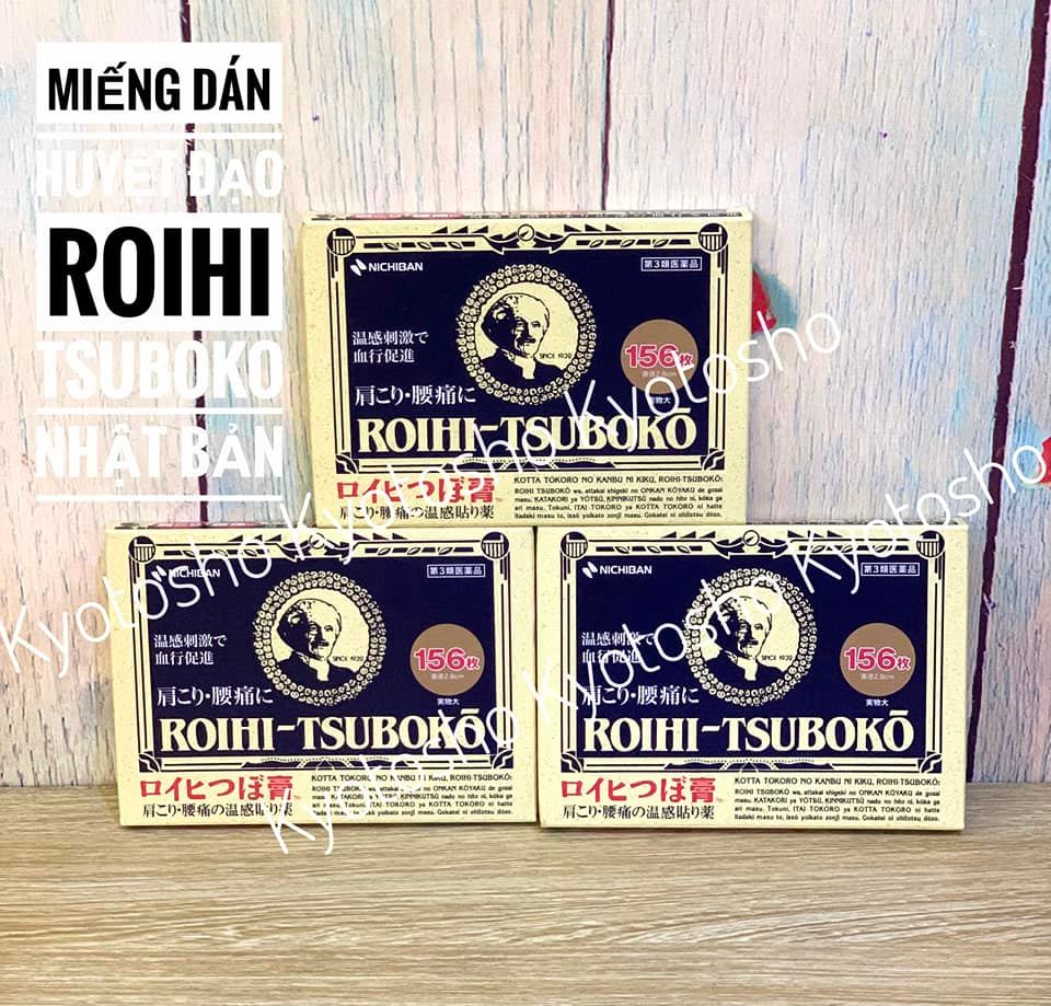 Miếng dán huyệt đạo roihi tsuboko giảm đau cơ bắp, xương 156 Miếng