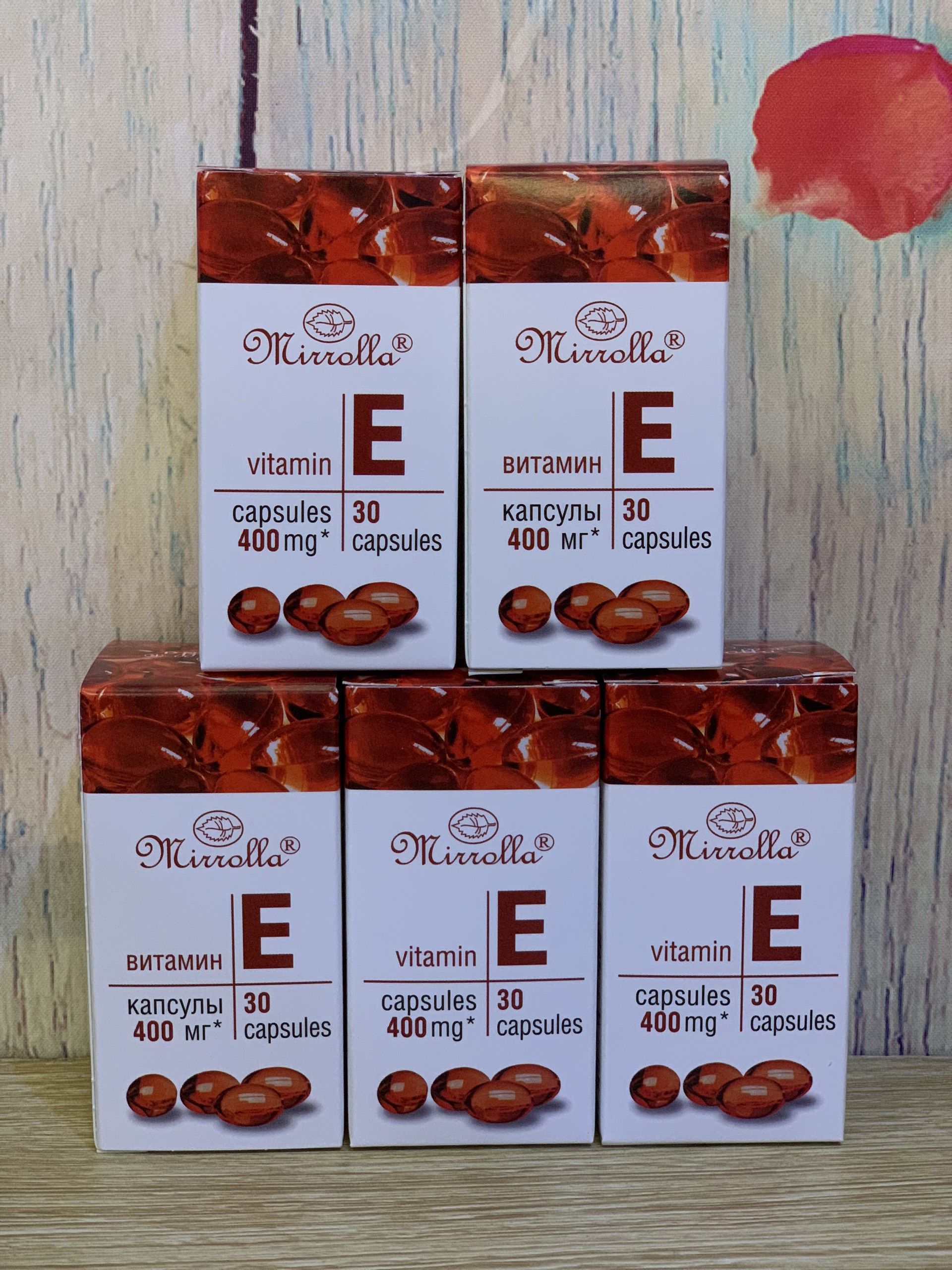 Viên uống Vitamin E đỏ Mirrolla 400mg 30v(T96)