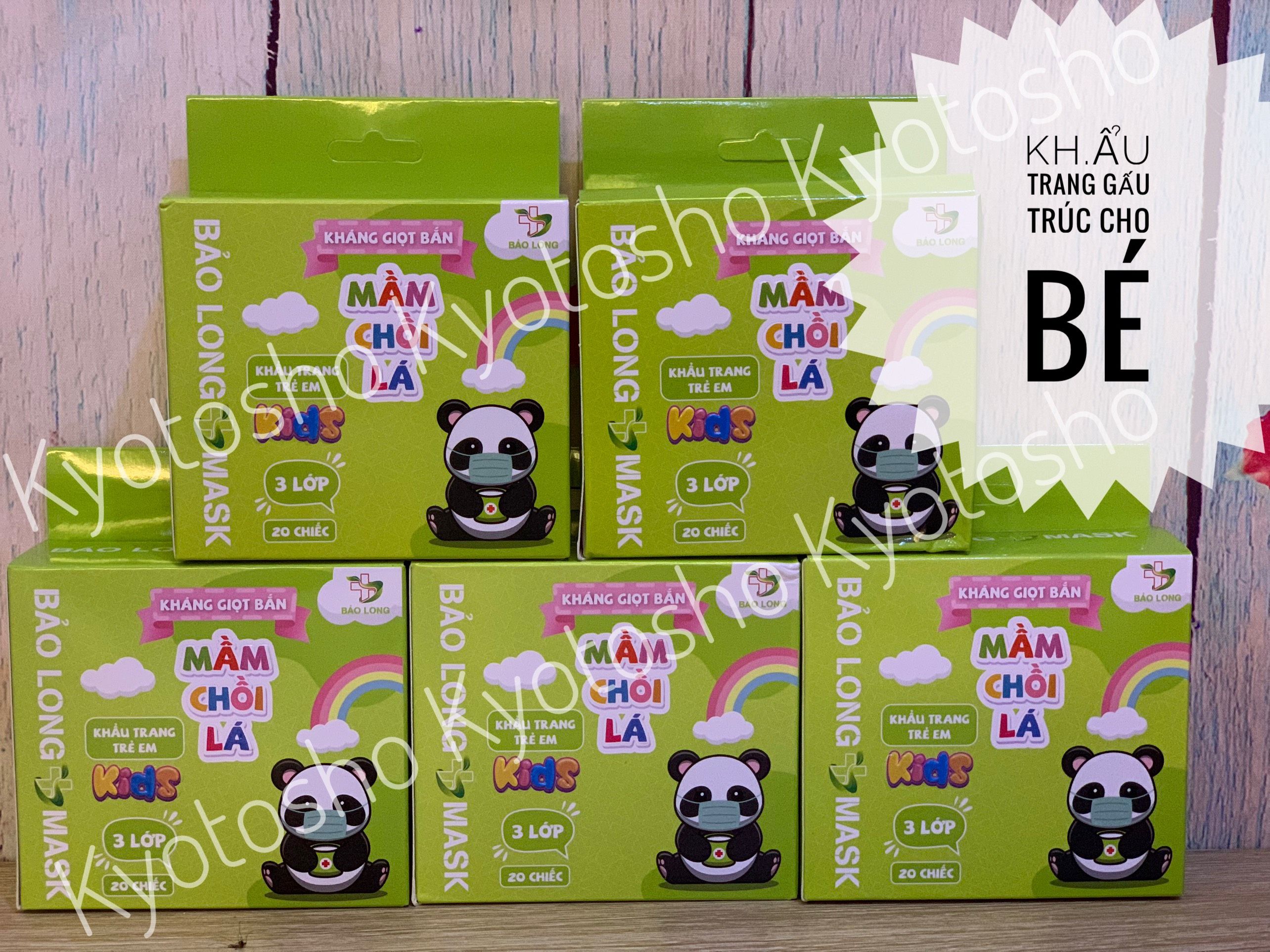 Khẩu trang trẻ em kids 3 lớp hộp 20 chiếc