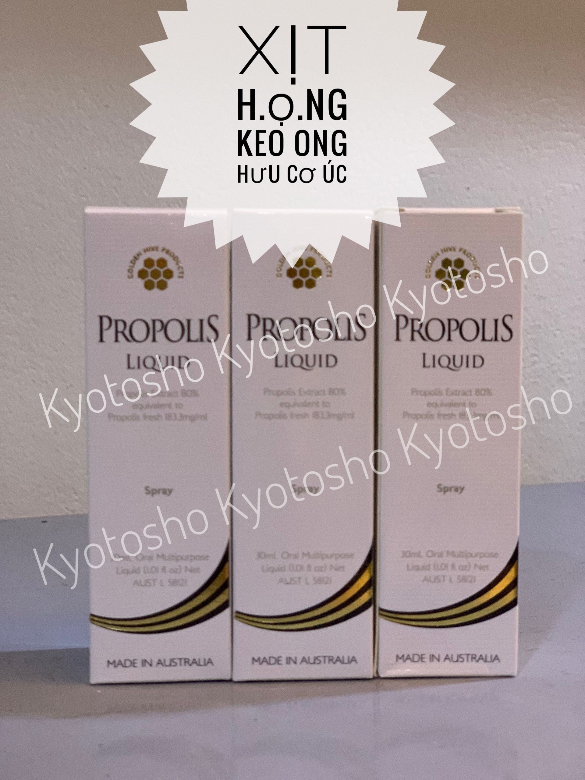 Xịt họng keo ong hữu cơ Propolis (30ml)