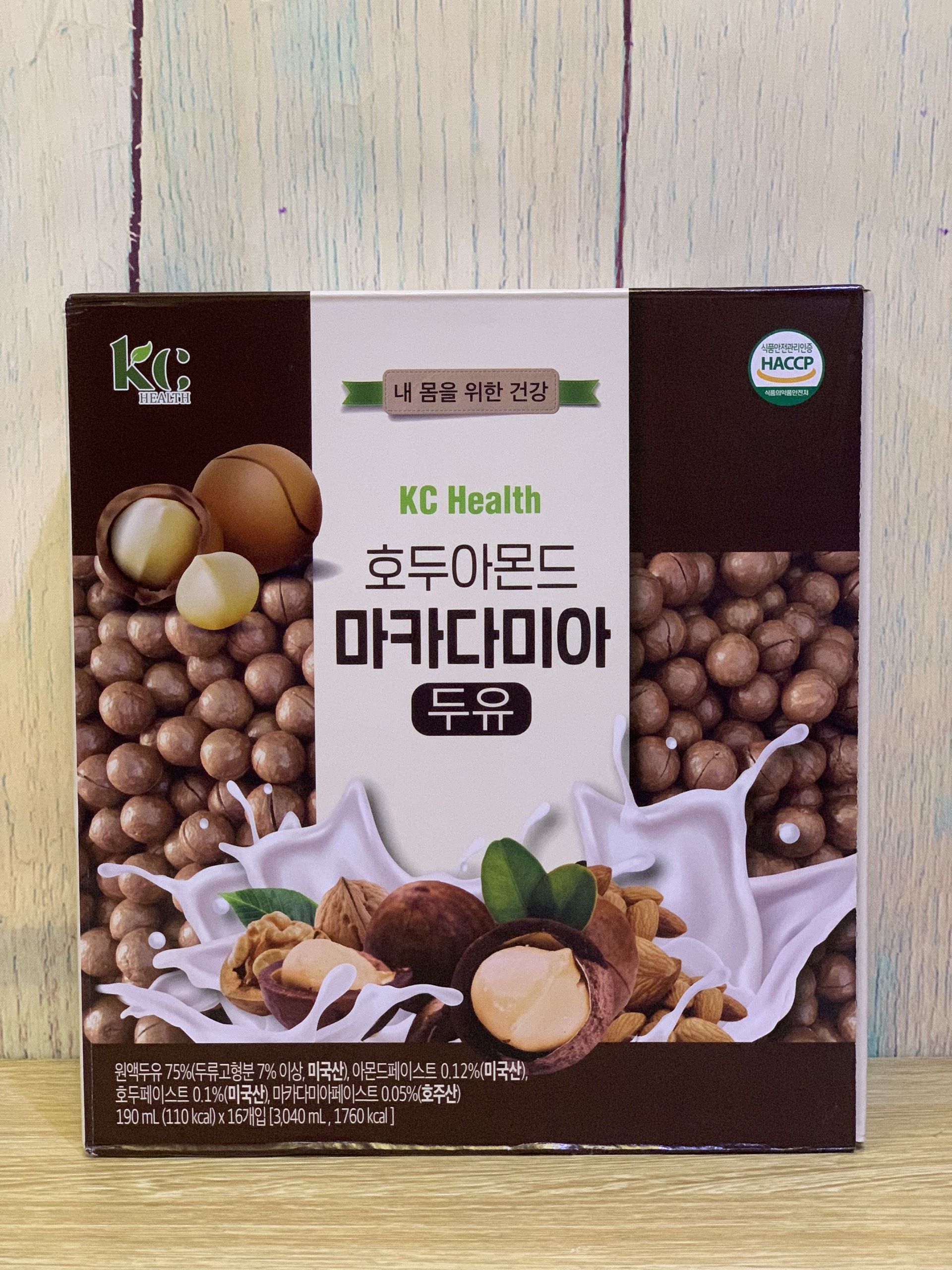 Sữa hạt maca KC Health 190ml Hàn Quốc (lốc 16 hộp)