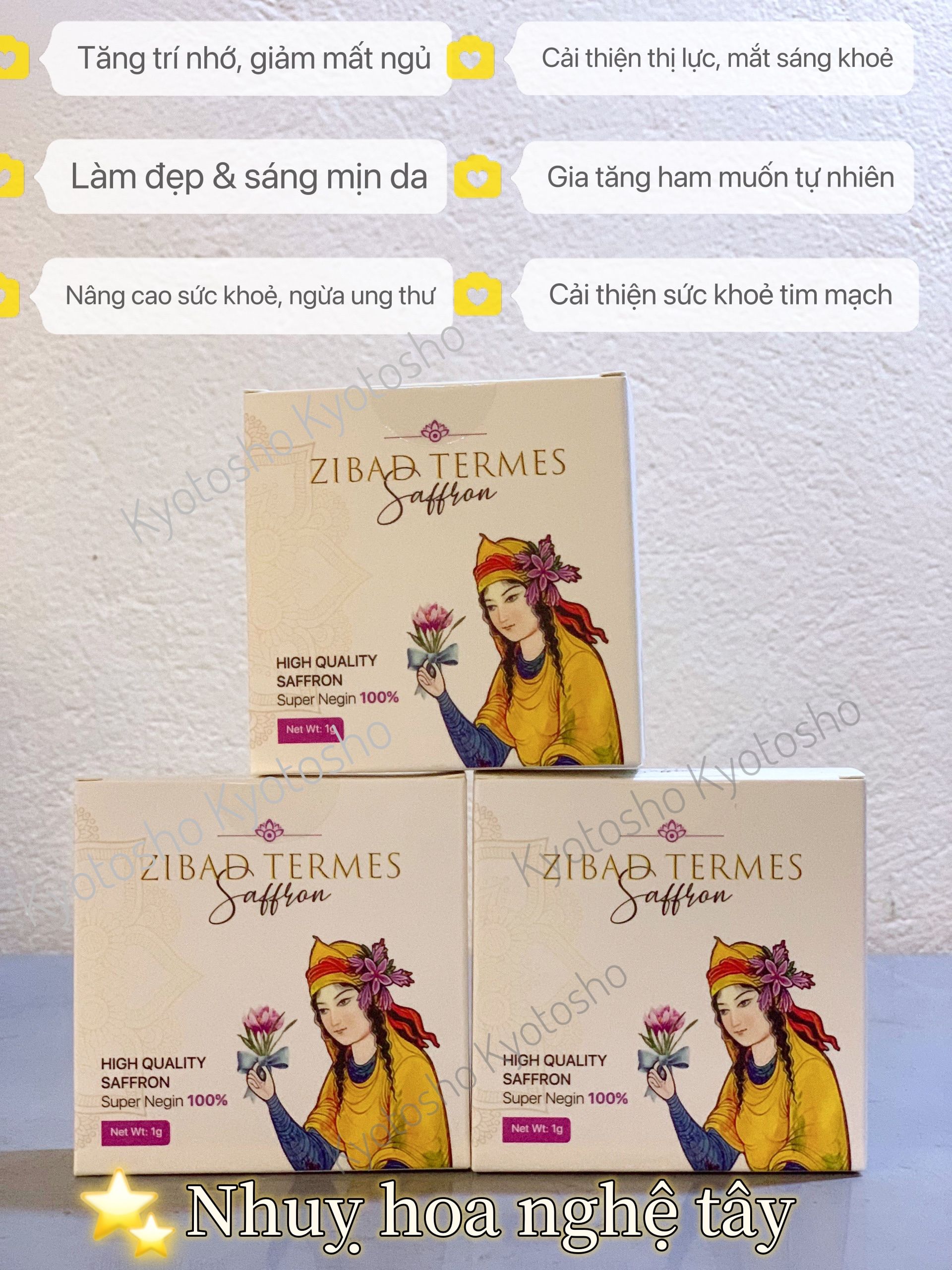 Nhụy hoa nghệ tây Zibad Termes Saffron 1g