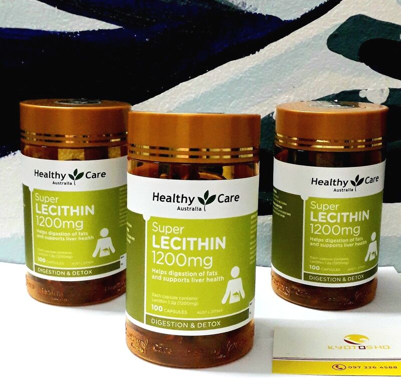 Viên uống mầm đậu nành Super Lecithin 1200mg Úc 100 viên(T21)