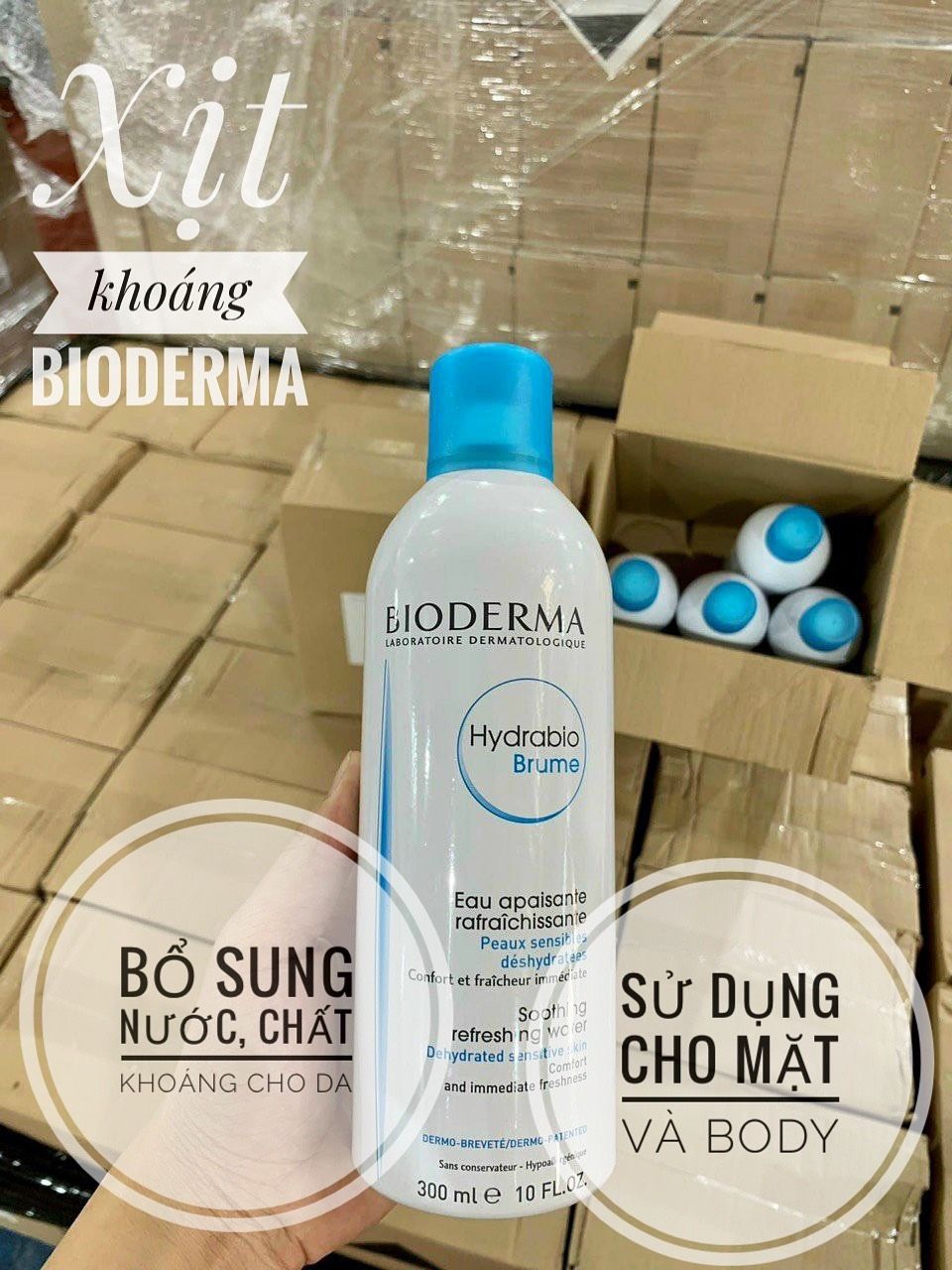 Xịt khoáng Bioderma Hydrabio 300ml