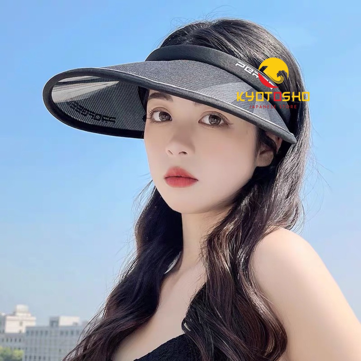 MŨ GOLF NỮ đen perro