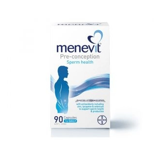 Hỗ trợ sinh sản nam giới Menevit 30 viên new