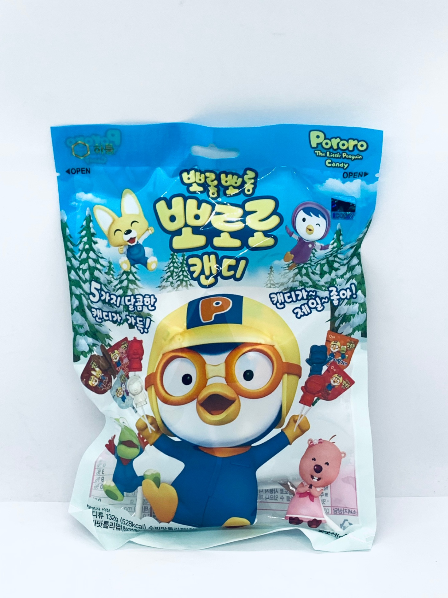 Kẹo Mút Pororo Xanh 132g 12 Cây