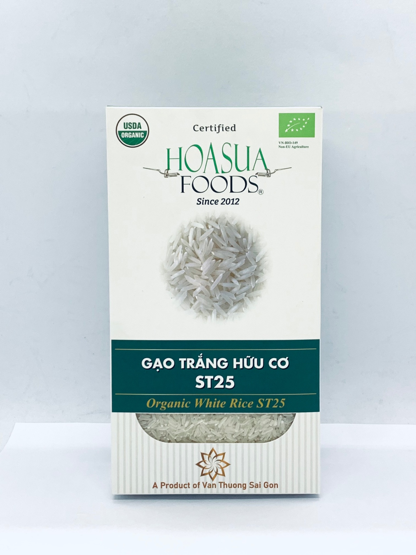 Gạo trắng hữu cơ ST25 Hoa Sữa 1kg