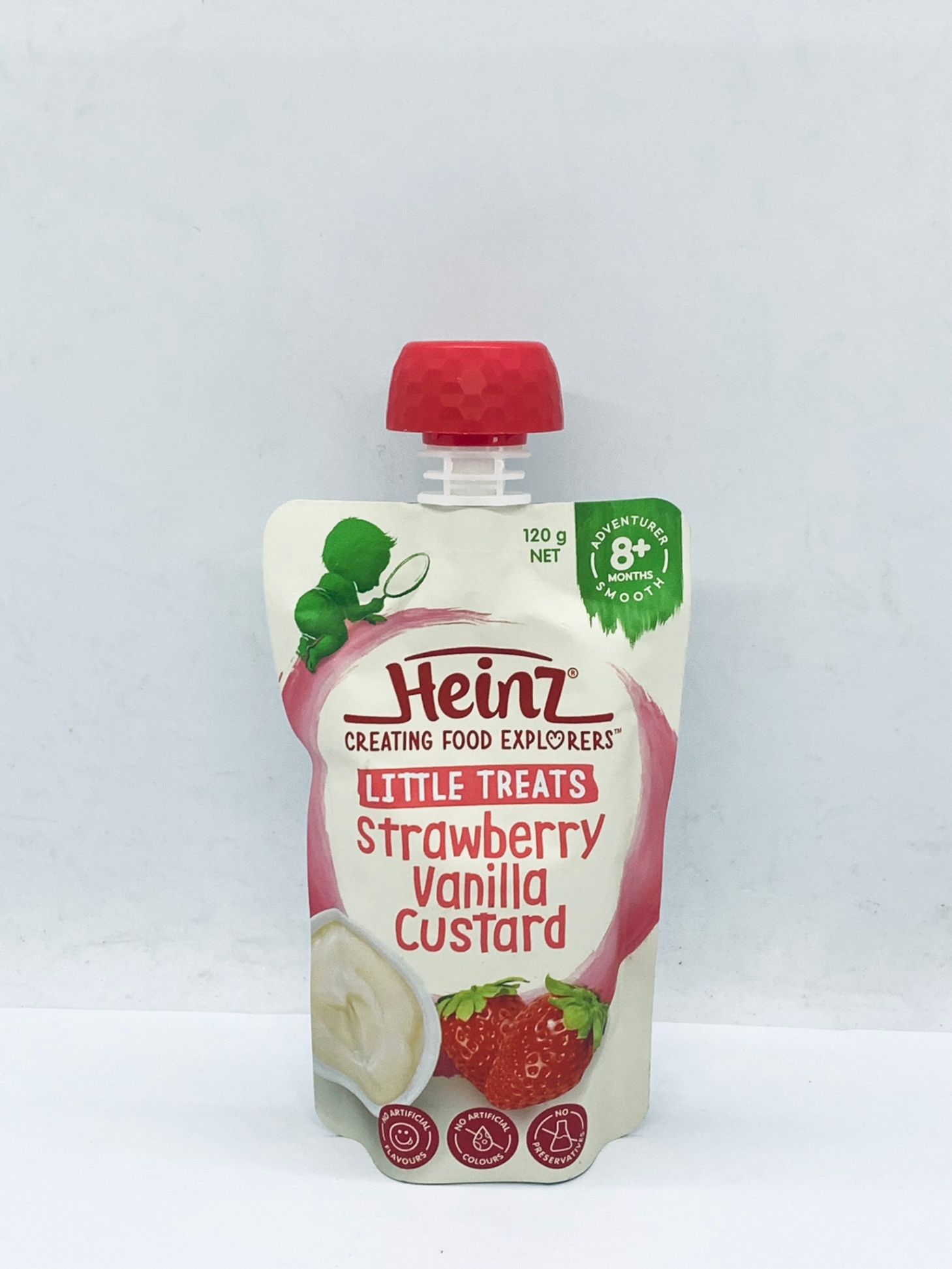 Váng sữa túi Heinz Úc vị dâu tây 120g (từ 6 tháng tuổi)