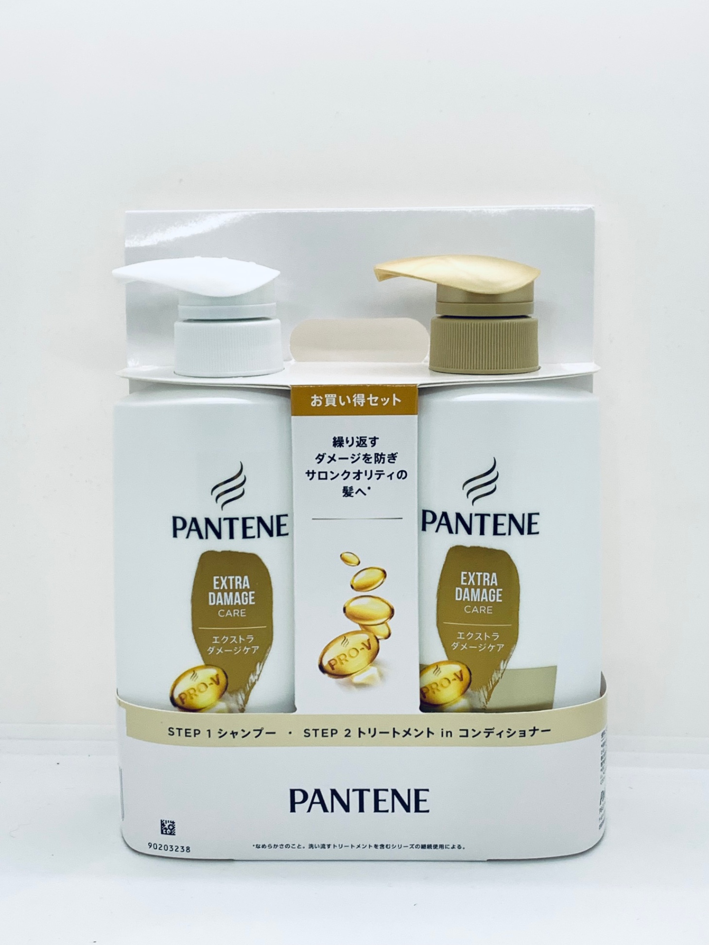 Set gội xả Pantene Extra Damage vàng cho tóc hư tổn (400ml+400g)